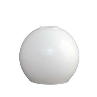 Náhradné tienidlo pre závit E27 (47mm) lesklé biele, priemer 16cm