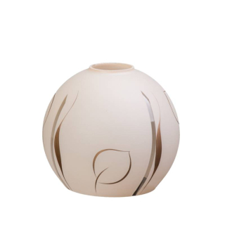 Náhradné tienidlo otvor 4,7cm/priemer 16cm béžové so zlatými listami