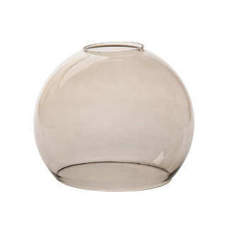 Sklenené tienidlo montážny otvor 45mm číre čierne, priemer 14cm