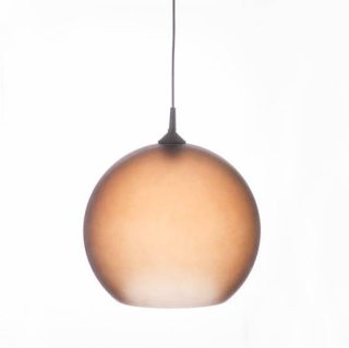 Sklenené tienidlo pre závit E27 (45mm), priemer 35cm číre hnedé