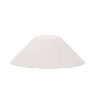 Sklenené tienidlo pre závit E14 (3cm) matné biele, priemer: 20cm