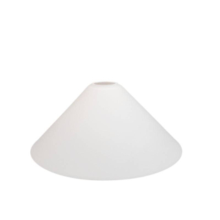 Sklenené tienidlo pre závit E27 (4,2cm) matné biele, priemer: 30cm