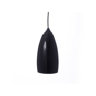 Náhradné tienidlo pre závit E14 (30mm) lesklé čierne, priemer: 11,5cm 