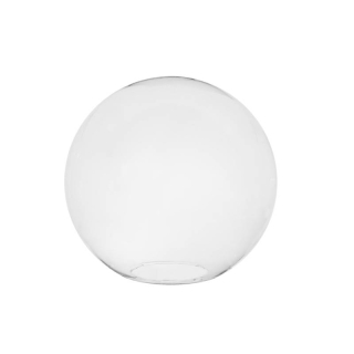 Náhradné tienidlo guľa priemer 40cm, montážny otvor: 15cm číra