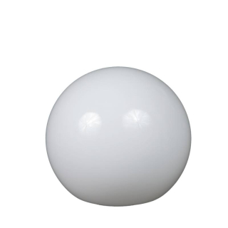 Náhradné tienidlo guľka biela lesklá priemer 15cm, montážny otvor: 6,8cm