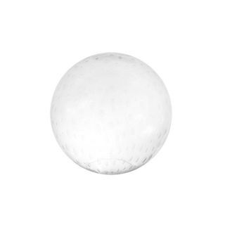 Náhradné tienidlo guľa priemer 30cm, montážny otvor: 11cm číra s oválnymi bublinkami