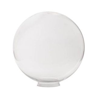 Náhradné tienidlo guľa priemer 40cm číra s hrdlom, montážny otvor: 13cm