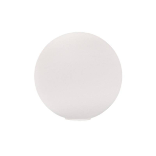 Náhradné tienidlo guľka priemer 8cm, montážny otvor: 2,5cm matná biela