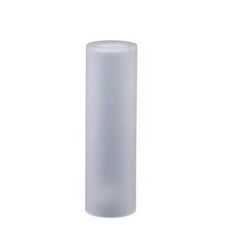 Náhradné tienidlo pre závit E14 (32mm) matné číre, priemer: 6cm, výška: 20cm