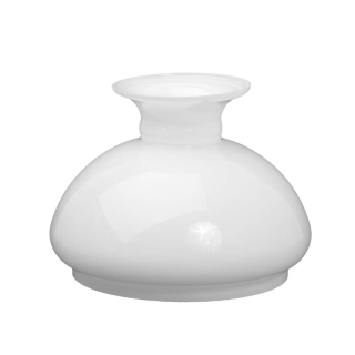 Náhradné tienidlo priemer 12,4cm petrolejkové biele opálové