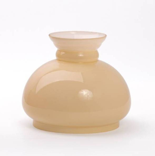 Náhradné tienidlo priemer 12cm petrolejkové béžové lesklé