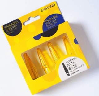 ASTERIA žltá žiarovka 14V/0,1A, krabička 4ks