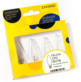 FELICIA číra žiarovka 14V/0,1A, krabička 4ks