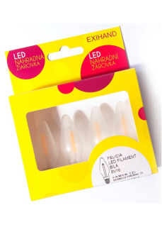 Ledková žiarovka FELICIA FILAMENT biela 14V/0,2W, krabička 4ks