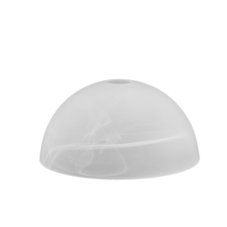 Sklenené alabastrové biele tienidlo pre závit E27 (42mm), priemer 25cm 