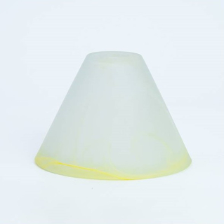 Náhradné tienidlo pre závit E14 (3cm) bielo-žltý alabaster, priemer: 16cm
