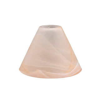 Náhradné tienidlo pre závit E27 (4,2cm) alabastrové hnedé, priemer: 16cm