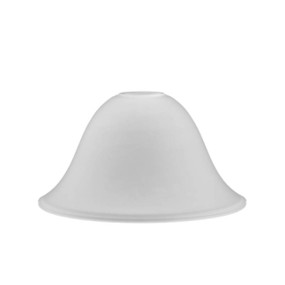 Sklenené matné číre tienidlo priemer 23cm, pre závit E27 (4,2cm)