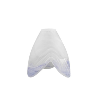 Náhradné tienidlo pre závit E14 (30mm) bielo-modrý alabaster, priemer: 9cm 