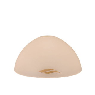 Sklenené béžové tienidlo so vzorom pre závit E27 (42mm), priemer 30cm 