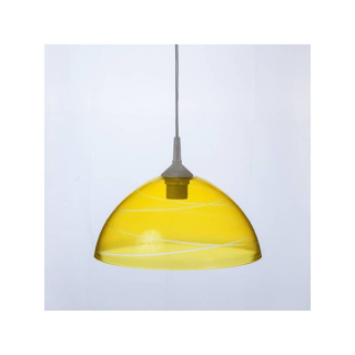 Náhradné tienidlo pre závit E27 (4,2cm) priehľadné žlté priemer: 30cm