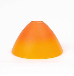 Náhradné tienidlo pre závit E14 (30mm) oranžovo-žlté, priemer: 12,8cm 