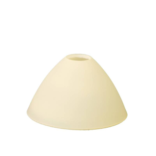 Náhradné tienidlo pre závit E14 (30mm) svetlo-žlté, priemer: 12,8cm 