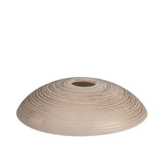 Náhradné tienidlo pre závit E27 (4,2cm) béžové so zlatými pásikmi, priemer: 19cm