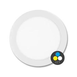 LED zápustné svietidlo LADA biele 12W CCT 3000-4000-6000K, priemer 17cm