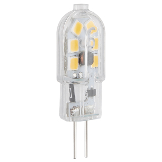 LED žiarovka číra 12V/G4/1,3W/3000K