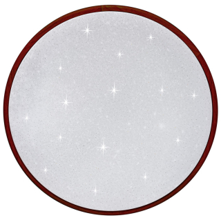 LENA stropné svietidlo s efektom trblietania s diaľkovým ovládačom LED/60W tmavé drevo, priemer: 52cm