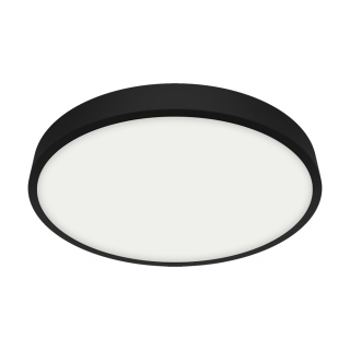 LENYS III stropné ledkové svietidlo čierne LED 18W/4000K, priemer: 19cm, IP20/IP44