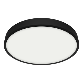 LENYS III stropné ledkové svietidlo čierne LED 24W/4000K, priemer: 27cm, IP20/IP44