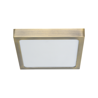 LENYS stropné ledkové svietidlo antická mosadz LED 15W/4000K, 17,5x17,5cm, IP20