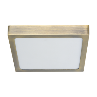 LENYS stropné ledkové svietidlo antická mosadz LED 22W/4000K, 22,5x22,5cm, IP20