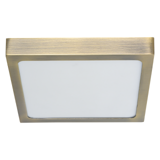 LENYS stropné ledkové svietidlo antická mosadz LED 26W/4000K, 30x30cm, IP20