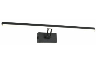 LESTER nástenné svietidlo s vypínačom čierne LED/8W/4000K, dĺžka 60cm, IP20