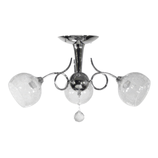BERN stropný luster chróm/číra 3xE27/60W, priemer: 50cm