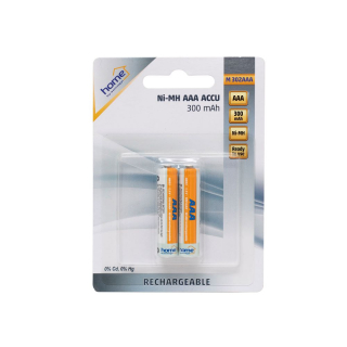 Nabíjateľná batéria AAA Ni-Mh 1,2V/300mAh - blister 2ks 