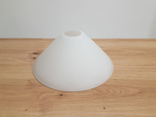 Marian sklenené tienidlo pre závit E27 (4,2cm) matné biele, priemer: 21,5cm