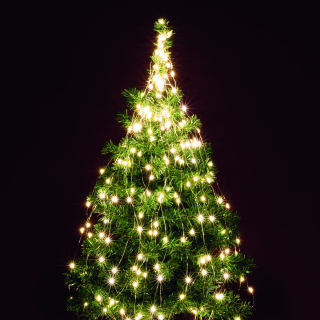  Zväzok 10 svietiacich reťazcov po 20 micro LED teplá biela, 1,9m