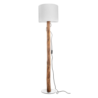 NORIN stojanová lampa kov/drevo/textil 1xE27/40W, výška: 140cm