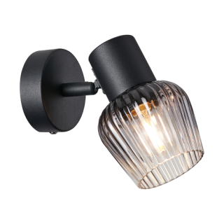 OASIS nástenné bodové svietidlo čierne 1xE27/60W