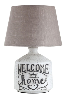 PETRA keramická nočná lampa béžová/šedá 1xE14/40W, výška: 35cm