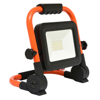 WORK AKU ledkový prenosný batériový REFLEKTOR oranžový 30W/4000K IP65