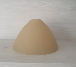 Sklenené tienidlo Regina krémové montážny otvor 3,2cm, priemer: 16,5cm