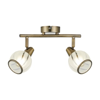 SIENTO stropné bodové svietidlo antická mosadz 2xE14/40W