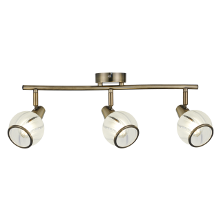 SIENTO stropné bodové svietidlo antická mosadz 3xE14/40W