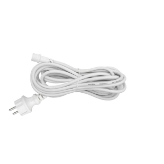 Sieťový pripojovací kábel biely 5m, 230V  