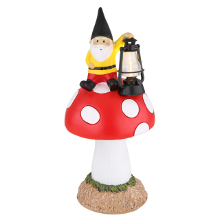 Solárne led svietidlo MUCHOTRÁVKA s TRPASLÍKOM a LAMPÁŠIKOM 1xLED/0,06W/2700K, IP44